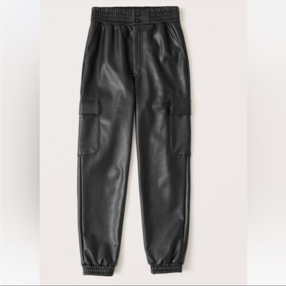 Abercrombie and Fitch Vegan Leather Joggers